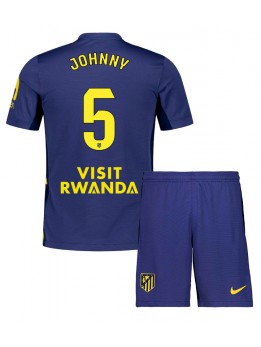 Otroški Nogometna dresi replika Atletico Madrid Johnny Cardoso #5 Gostujoči 2025-26 Kratek rokav (+ hlače)